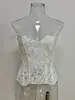Corset de palácio europeu e americano de renda irregular de camada dupla com barbatanas roupas com estampa ins modeladoras de corpo AliExpress venda quente