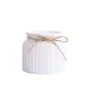 Vasos de flores de plástico transfronteiriços, estilo nórdico, modernos, de porcelana listrada criativa, coloridos, espessados, para suculentas, decorações de mesa e enfeites
