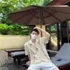 Camisa bordada de manga corta estilo resort vintage para hombre, top moderno de verano, estilo étnico, holgada y casual