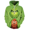 Sudadera con capucha impresa en 3D para hombre, cremallera, chaqueta de cosplay, sudadera con capucha, Nuevo Navidad Halloween 2025