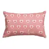 Fundas de Almohada Personalizadas para el Día de San Valentín Transfronterizas, Decoración de Atmósfera Festiva, Fundas de Cojín para Sofá del Hogar, Fundas de Cojín en Forma de Corazón para Dormitorio
