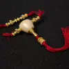 Accesorios de Vidrio Hechos a Mano para DIY, Tres Vías Arena Dorada, Accesorios de Cuentas Espaciadoras para Joyería DIY, Versátiles y de Moda, Xingyue