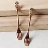 Peças de Decoração de Louça de Cozinha Simulada, Faca, Garfo, Colher, Pingente de Coroa, Pingente de Colar Versátil para DIY, Acessórios de Pulseira