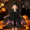Comercio Exterior Transfronterizo Capa con Capucha Negra de Halloween para Niños Fiesta de Vacaciones Infantil Estilo Oscuro Dulce Fresco Capa