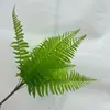 Plantas Verdes Simuladas de Goma Suave Tipo Helecho Hojas de Helecho Maidenhair Plantas en Maceta Decoración Plantas para Paisajismo Tienda Departamental