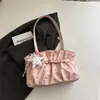 Bolso de hombro transfronterizo 2026 nueva estrella y lazo de lunares, bolso tote de moda estilo coreano para mujer con gran capacidad