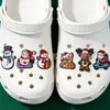 Accesorios de dibujos animados navideños muñeco de nieve reno dijes para zapatos de PVC