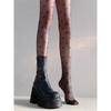Botas Martin con Plataforma para Mujer 2025 Otoño Nuevas Botas de Montar Cortas hasta Media Pantorrilla con Tacones Gruesos