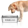 Suministro de fábrica tazón para mascotas de acero inoxidable tazón para perros comida para mascotas suministros para mascotas bebedero para perros alimentador al por mayor