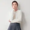 Novo Suéter Feminino de Caxemira Outono/Inverno 100% Caxemira Pura Gola Redonda Vintage Tricô Trançado Cardigan Grosso Manga Longa Jaqueta de Tricô