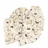 Pijama de Tres Piezas Estilo Japonés Ins de Dibujos Animados de Cachorro para Estudiantes Mujeres, Estilo Primavera y Verano, Se Puede Usar Afuera, Ropa de Casa Holgada