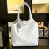 Bolsa de lona estilo coreano, relajada, gran capacidad, versátil para ir al trabajo, bolso de hombro, nueva colección 2026, irradia una vibra casual