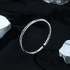 Pulsera de plata pura 9999 plata esterlina epoxi brillante Pulsera abierta de plata de cinco flores nicho pulsera sólida regalo de San Valentín