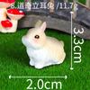 Pequenos Ornamentos de Micropaisagem, Animais Fofos, Coelhos Realistas, Ornamentos de Resina para Jardinagem de Micropaisagem com Coelhos Fofos, Decorações Criativas