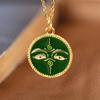 Pendente King Cervo Dourado Prata S925 Corda Trançada Feita à Mão Pingente Étnico Fênix Prata Banhada a Ouro Pulseira com Texto Sânscrito Pingente de Corda Trançada