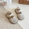 Sapatos Casuais de Verão 2026 para Meninas, Tricotados Vazados com Laço, Antiderrapantes, Resistentes ao Desgaste, Estilo Princesa, para Caminhada Infantil