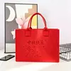 Bolsa Tote de Feltro Personalizada para o Festival do Meio Outono Dia Nacional Brinde de Bem-Estar da Empresa Bolsa Criativa de Feltro para Embalagem de Presente