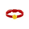 Anillo de Oro Puro 999 para Mujer, Estilo Nuevo, Anillo Trenzado de Cuerda Tejida Hecho a Mano, 24K, Venta al por Mayor para Regalos