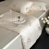 Novo Modelo 2026 Colcha de Verão Bordada 60S Lenzing Tencel Pode Ser Combinada com o Conjunto de Cama de Quatro Peças do Mesmo Estilo Ultra-Macio Feminino