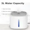 YPA-C007 Dispensador de agua inteligente para mascotas con sensor dispensador de agua para gatos con luz corte automático de agua