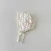 Chapéu de Proteção Auricular para Bebê Yipan Estilo Coreano de Inverno Chapéu Princesa Floral Lolita Chapéu de Palácio para Bebê Chapéu à Prova de Vento para Bebê