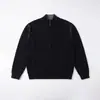 Suéter cárdigan para hombre, nuevo estilo otoño/invierno, marca trendy americana, suéter de punto con cuello alto, prenda exterior casual y holgada para hombre