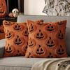 Funda de Almohada de Calabaza de Halloween en Stock, Cojín de Sofá Acolchado Bicolor, Textil para el Hogar Recomendado Transfronterizo, Decoración para Fiestas Navideñas