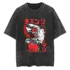 Camiseta Unisex 2026 Chainsaw Man Manga Japonesa Camiseta de Manga Corta Algodón Lavado Vintage Top Pesado de Verano
