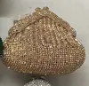 Bolso de Noche Nuevo Estilo Transfronterizo Incrustado de Diamantes, Exquisito Bolso para Labiales, Bolso de Mano de Diamantes para Banquete para Mujeres, Bolso de Pedrería