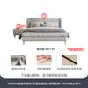 Tongyuite Escandinavo Moderno Casual Tela Tecnológica Celebridad de Internet Lujo Ligero Cama Doble Dormitorio Principal 1.8m Cama Acolchada Suave Cama de Tela
