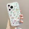 Cachorro de Dibujos Animados Adecuado para Apple 17Promax Hilo de Pluma Anticaída Funda para Teléfono Iphone16/15/14/13P Modelo Nuevo