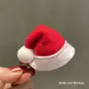 Gorro de Navidad rojo pasador para el pelo niños Niña niña pequeña pasador de Navidad clip accesorios para el pelo tocado Princesa bebé niña