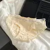 Nova calcinha de algodão para menina sexy com miçangas e orelha de madeira, fundo de algodão, cintura, outlet de fábrica