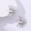 Pendientes Exagerados de Metal con Pinchos Estilo Europeo y Americano Diseño de Personalidad para Mujer Combinan con Todo Temperamento Pendientes de Girasol Pendientes de Celebridad de Internet