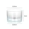 Copo de Vela Transfronteiriço Copo de Vela Espesso Simples Copo de Vidro Transparente para Aromaterapia Ornamentos de Fragrância para Casa Suporte de Vela para Ambiente