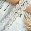 Renda de Malha Pequena Estilo Chanel 1,2 cm Fio Dourado em S Fita Colorida para Roupas, Acessórios de Cabelo DIY e Materiais Decorativos