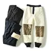 251022001 Calça Masculina Outono e Inverno para Montanhismo ao Ar Livre, Soft Shell, Três Provas, Aveludada Espessa, Aquecimento de Grafeno