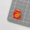Accesorios de resina de dibujos animados para bricolaje, accesorios, plato rico de Año Nuevo, horquilla perforada, funda para teléfono móvil, accesorios de hebilla para zapatos al por mayor