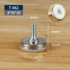 Pies niveladores engrosados y ajustables para mesas y sillas de muebles, a prueba de humedad, resistentes a la humedad, almohadillas para pies que aumentan la altura con tornillos, amortiguadoras, reductoras de ruido, almohadillas para pies ajustables
