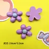 Flor de cinco pétalos brillante y colorida, accesorios de resina con pegamento en crema para manualidades, diadema hecha a mano, horquilla, funda para teléfono, hebilla para zapatos, pegatina para refrigerador