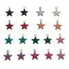 1 Pingente Estrela de Cinco Pontas Esmaltado Colorido com Gotejamento de Óleo em Aço Inoxidável, Galvanoplastia a Vácuo, Lado Duplo, Acessórios para Joias DIY