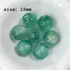 Resina Gelo Transparente Olho de Gato Redondas Miçangas Fino Brilho Céu Estrelado Manchas Contas Soltas DIY Fio Contas Soltas Caneta Colar Pulseira Acessórios de Joia