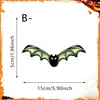 Etiquetado de decoración transfronterizo y dropshipping: Adornos de murciélago para colgar en el árbol, manualidades de murciélago de Halloween que brillan en la oscuridad, dropshipping de una sola pieza
