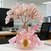 Árvore da Fortuna de Citrino Natural Atacado para Casa e Escritório, Aquário de Vidro para Mesa de Boa Sorte, Decoração de Árvore de Cristal Atraindo Riqueza