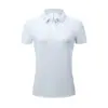 Camiseta de Trabajo con Cuello Camisero Ropa de Trabajo Personalizada Manga Corta Secado Rápido Camisa Cultural Logo Impreso Camisa Publicitaria Camisa Polo de Hielo