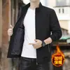 M-8XL Tamanho Plus 2026 Nova Jaqueta Masculina Outono/Inverno Estilo Pai com Gola Bonded para Homens de Meia-Idade e Idosos