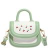 Bolso de Mano Cuadrado Pequeño de Estilo Dulce al Por Mayor para Mujer 2025 Verano Nuevo Bolso Mini de Hombro con Bloques de Color Moderno Versátil Bolso Cruzado