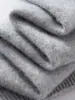 Suéter Premium de Cachemir con Cuello Medio para Hombre, Corte Holgado, Nuevo Estilo Otoño e Invierno 2026, Suéter Básico Casual de Punto de Lana