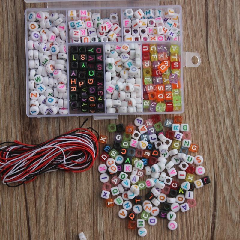 亚克力diy方形450个串珠字母10