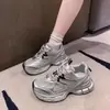 Zapatillas deportivas para niños, zapatillas estilo "dad shoes" para niñas, nuevos modelos de primavera 2025, zapatillas casuales de suela blanda para niños, zapatillas antideslizantes para correr para estudiantes